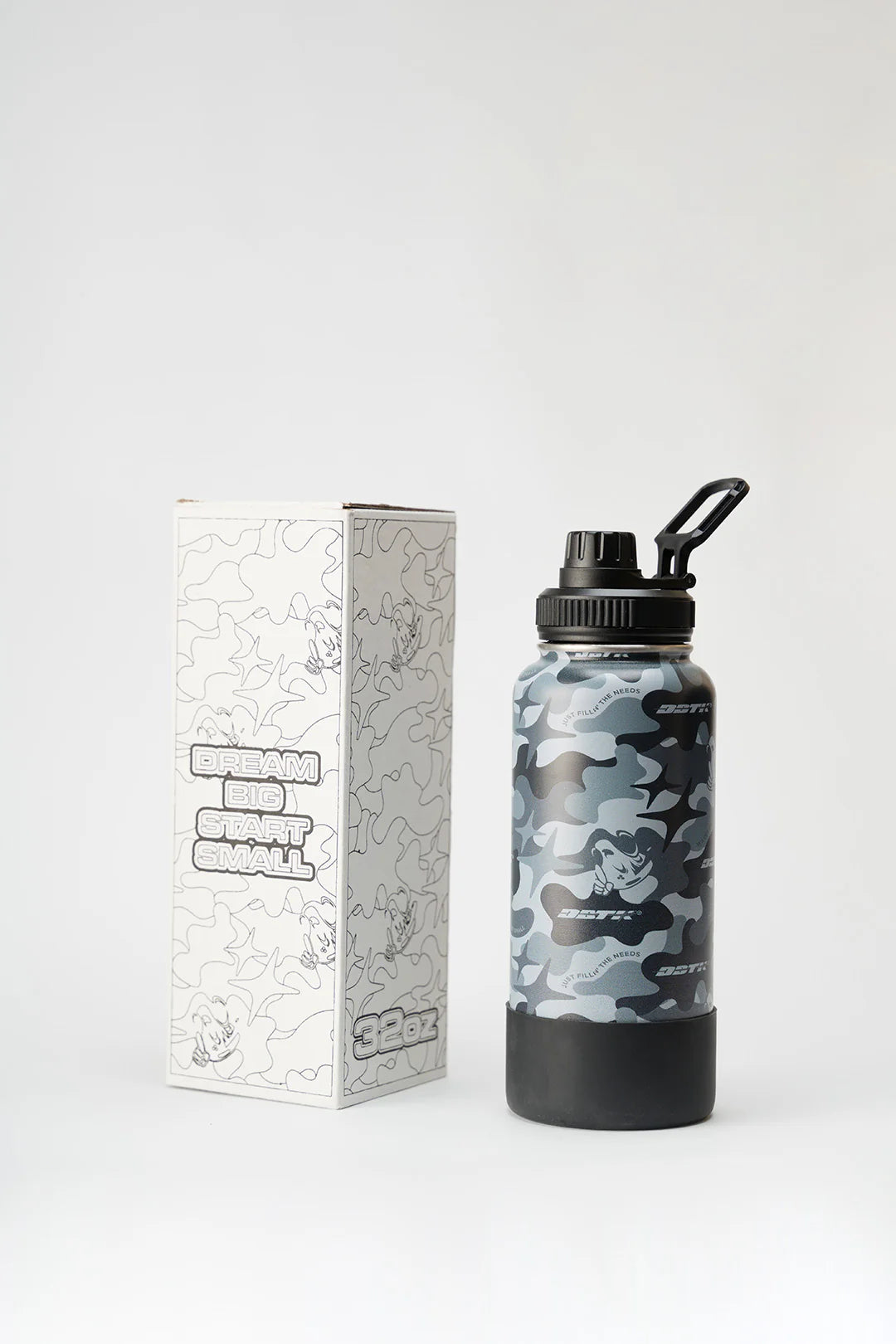 Woodland Cipher Flask - Black/Gray