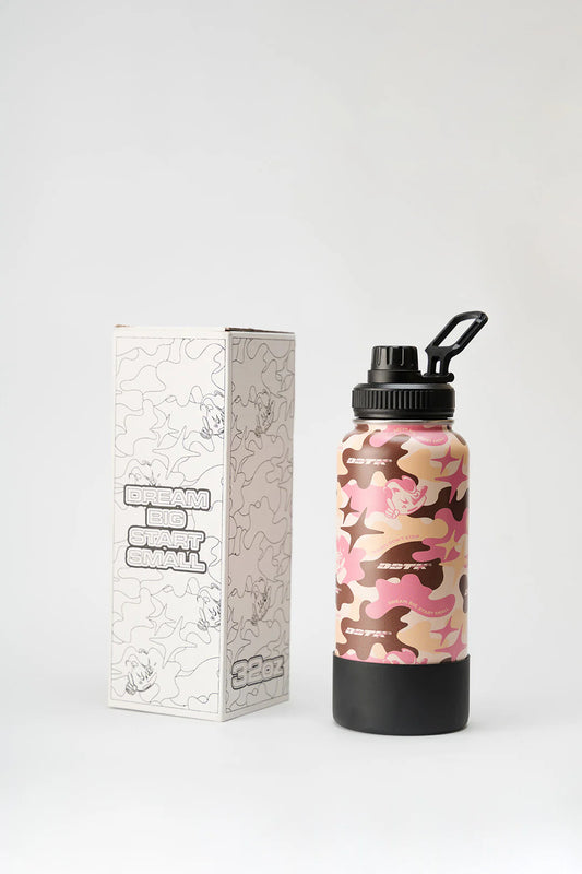 Woodland Cipher Flask - Pink/Brown