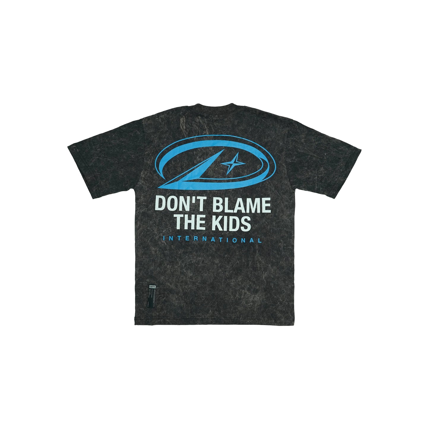 International Tee - Acid Wash Black/Blue