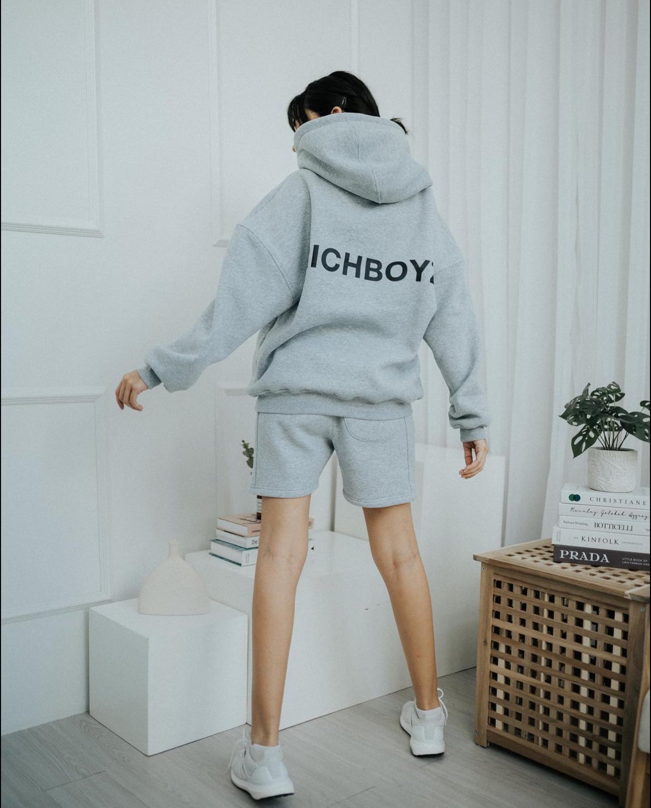 Richboyz Hoodie - Stone Grey