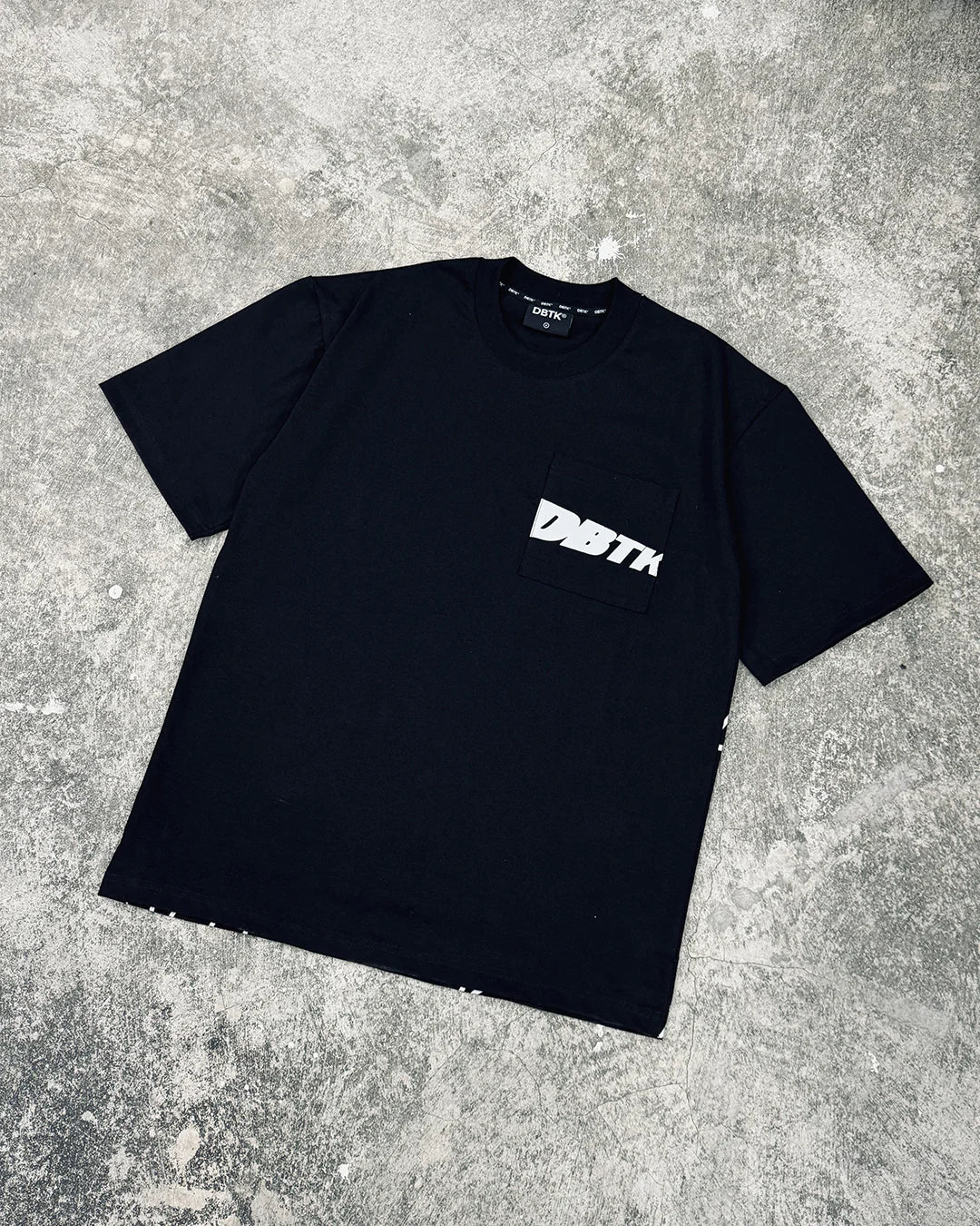 Slant Pocket Tee - Black