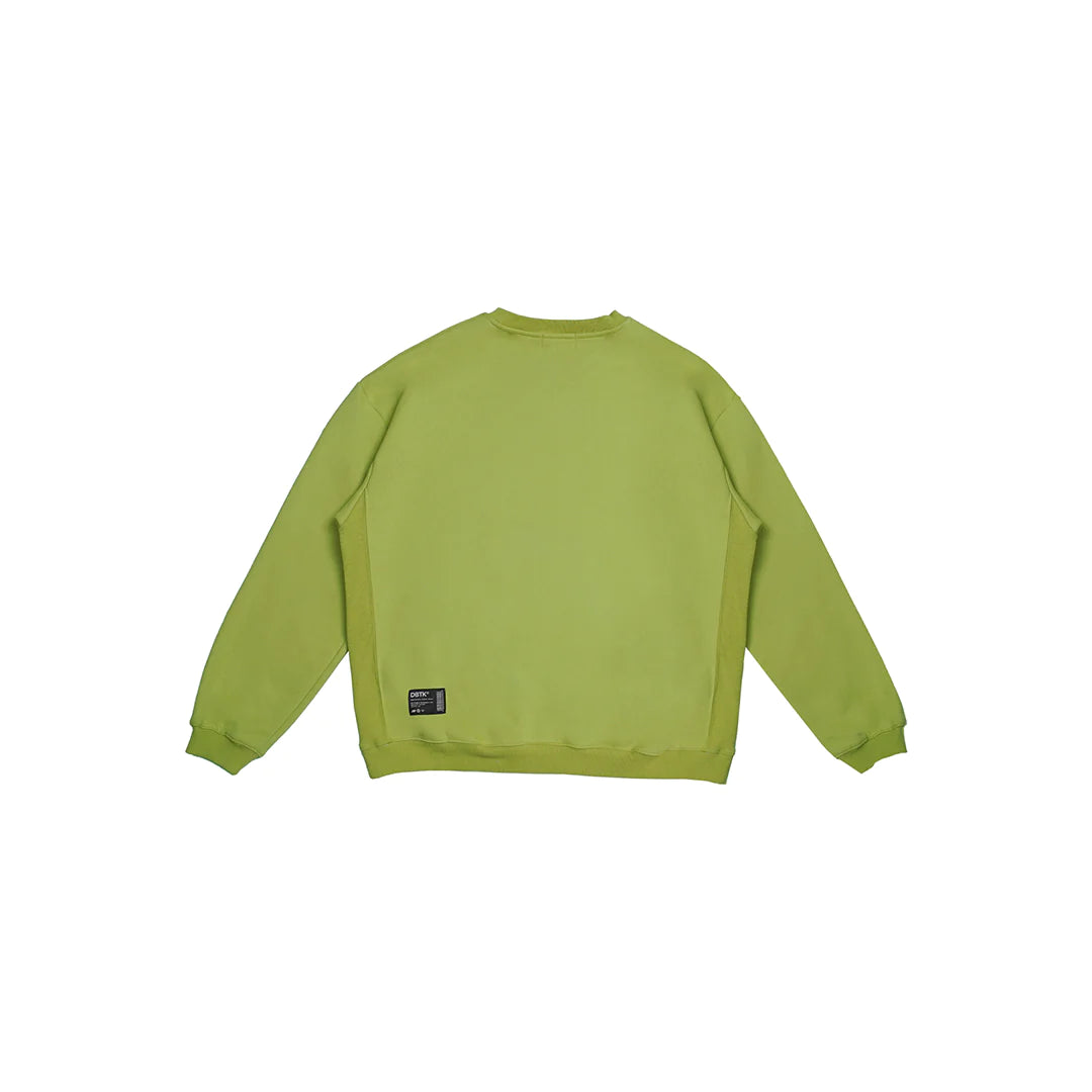 Italic Tonal Crewneck - APPLE GREEN