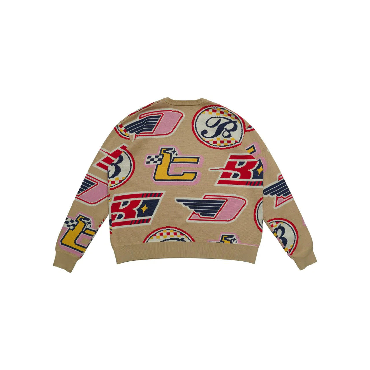 Auto Racing Crewneck - Beige