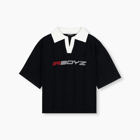 Knitted Polo - Black