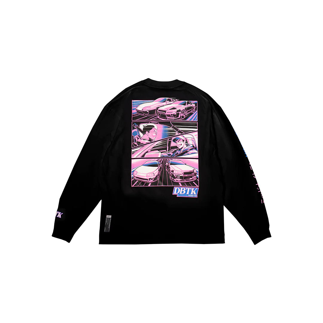 Night Run L/S Tee - Black