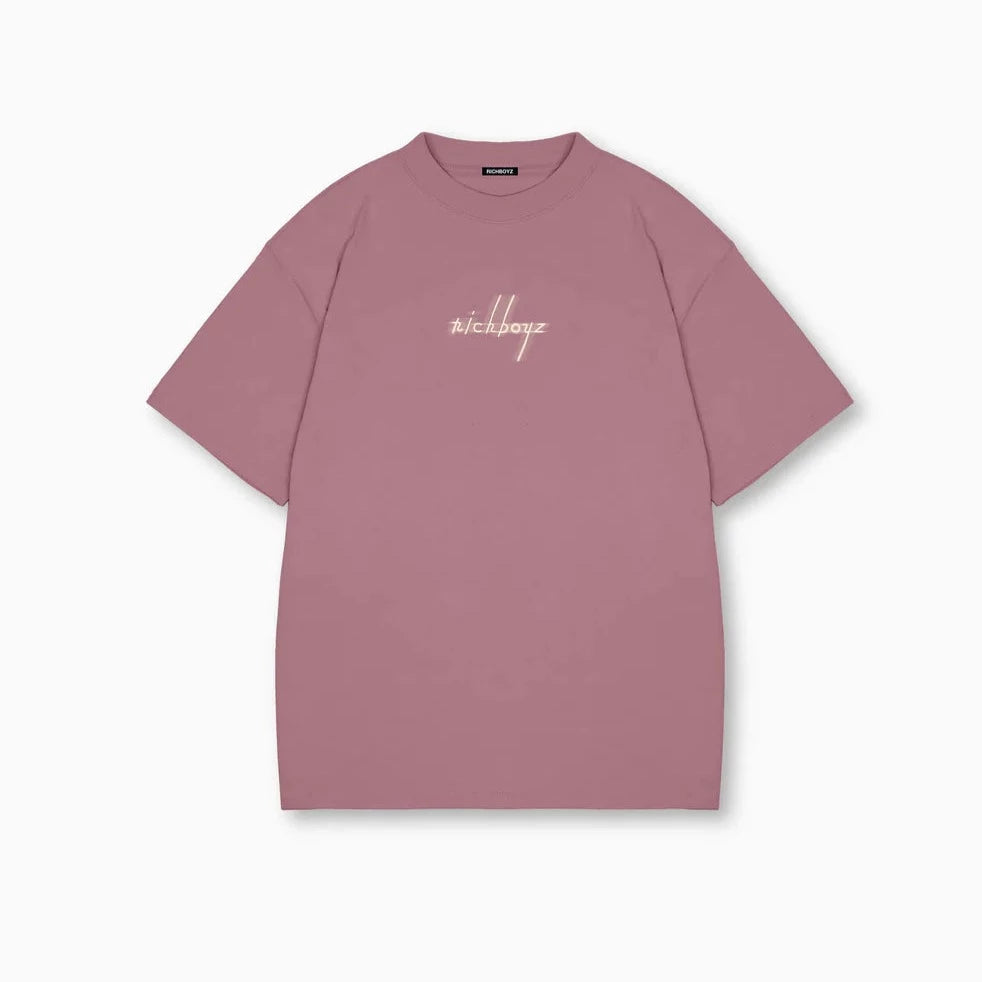 RICHBOYZ - Relaxed Drop Shoulder Tee - Mauve