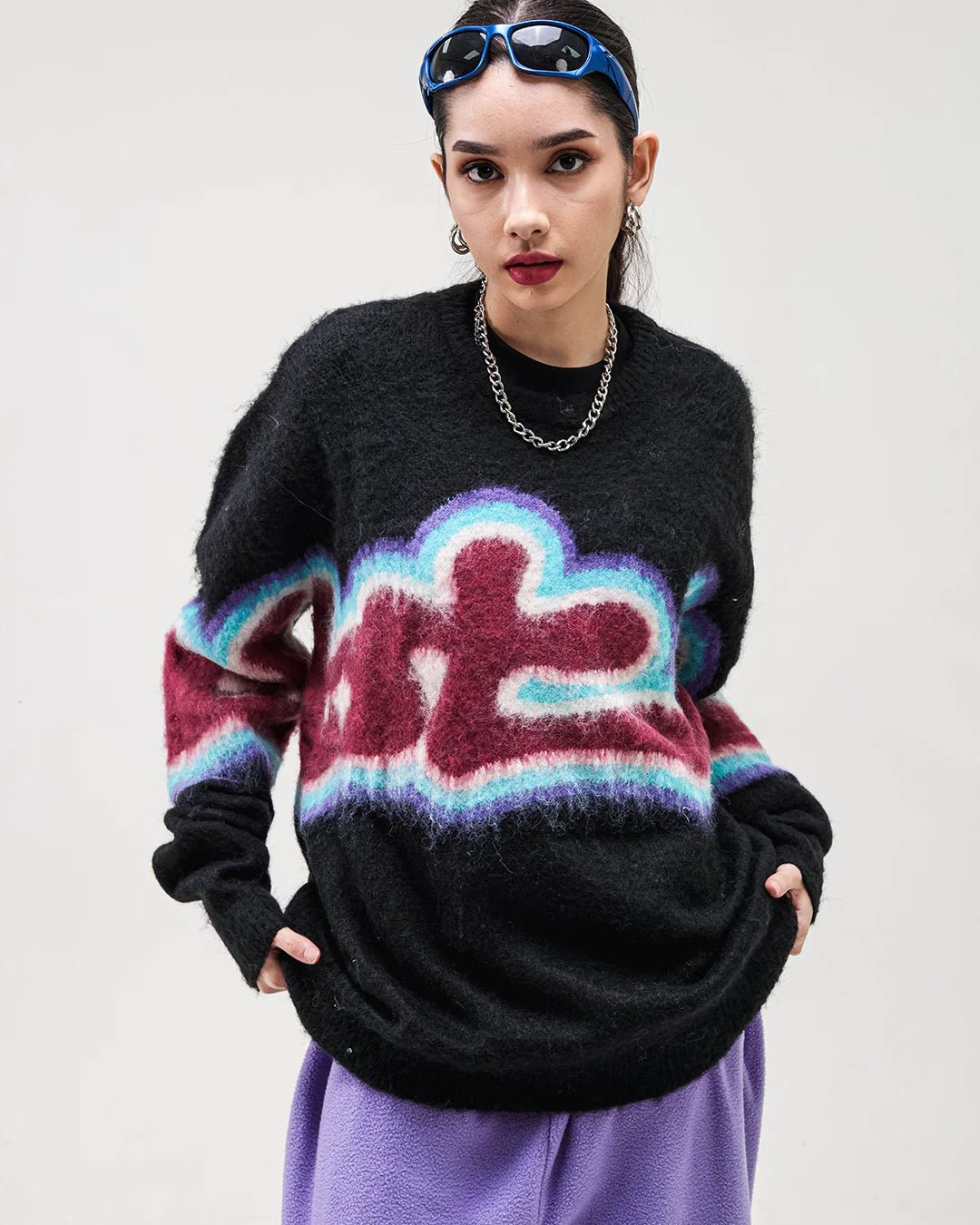 Temp Mohair Crewneck - Black