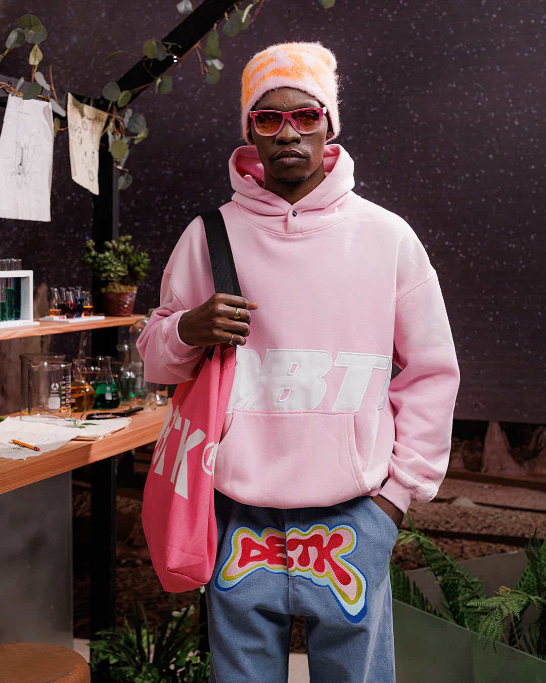 Slant Sundried Hoodie - Pink