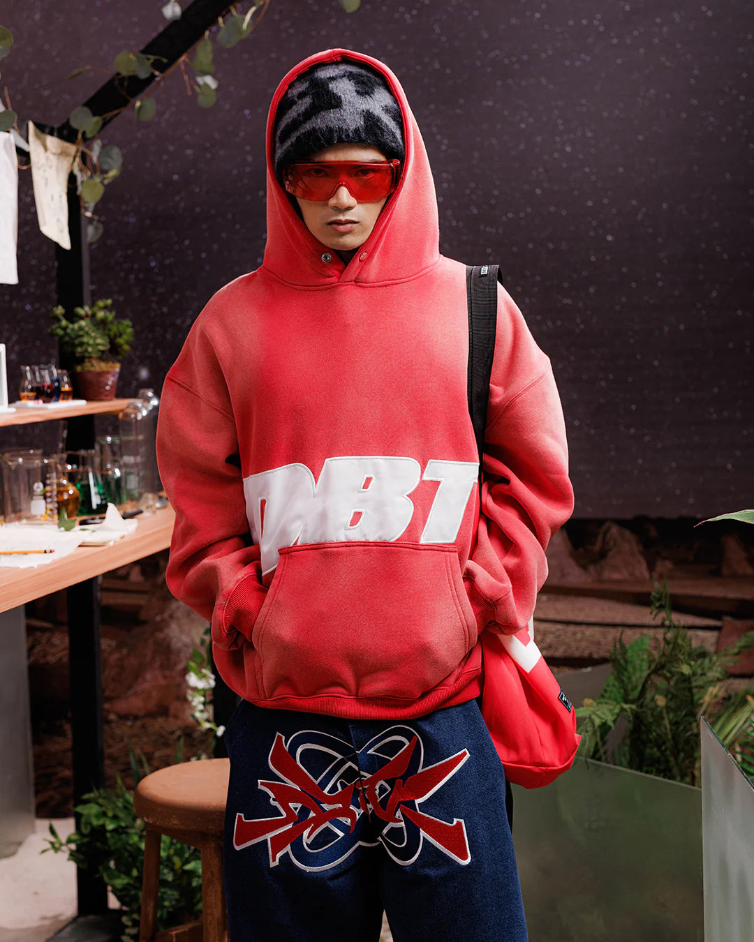 Slant Sundried Hoodie - RED