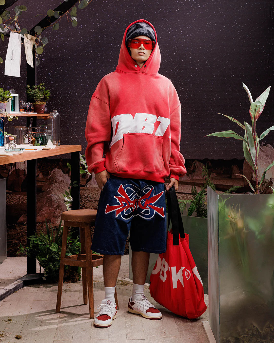 Slant Sundried Hoodie - RED