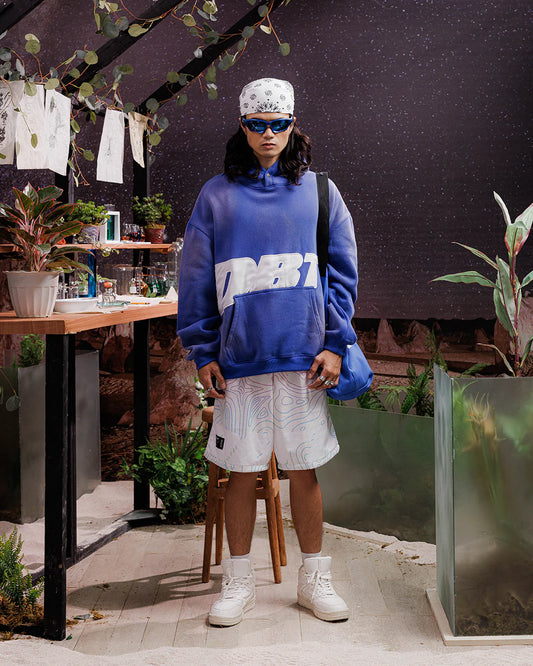 Slant Sundried Hoodie - Royal Blue