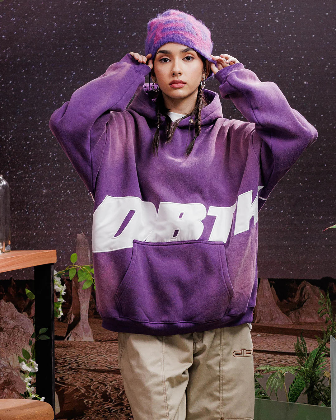 Slant Sundried Hoodie - Purple