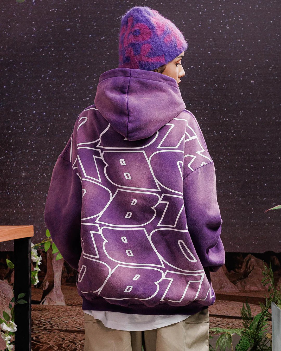 Slant Sundried Hoodie - Purple