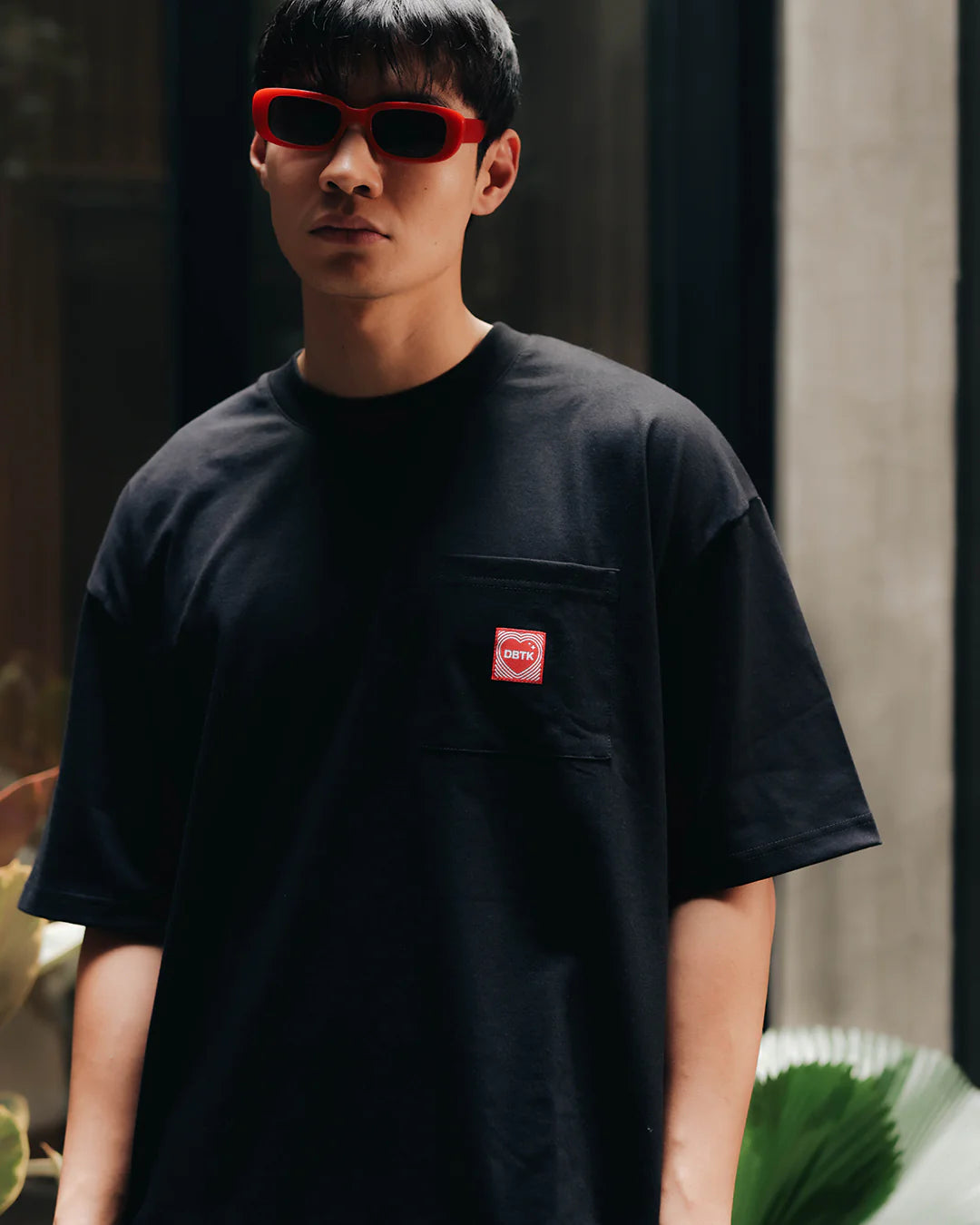 Heart Patch Tee - Black