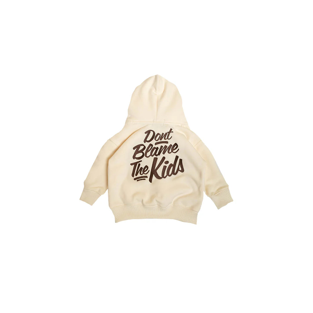 Script Mini Hoodie - Cream