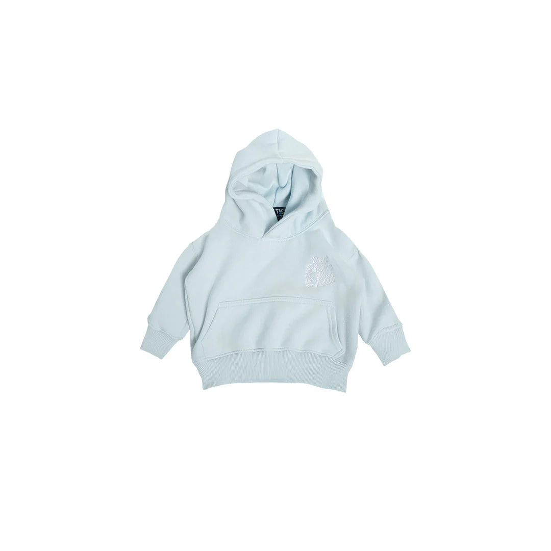 Script Mini Hoodie - Light Blue