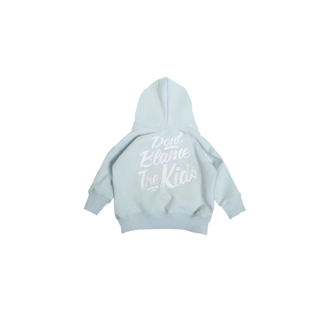 Script Mini Hoodie - Light Blue