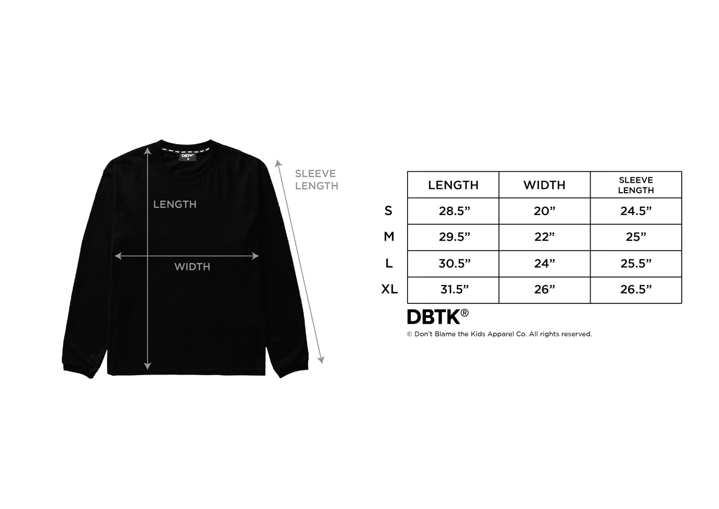 Bitmap Long sleeves Tee - Black