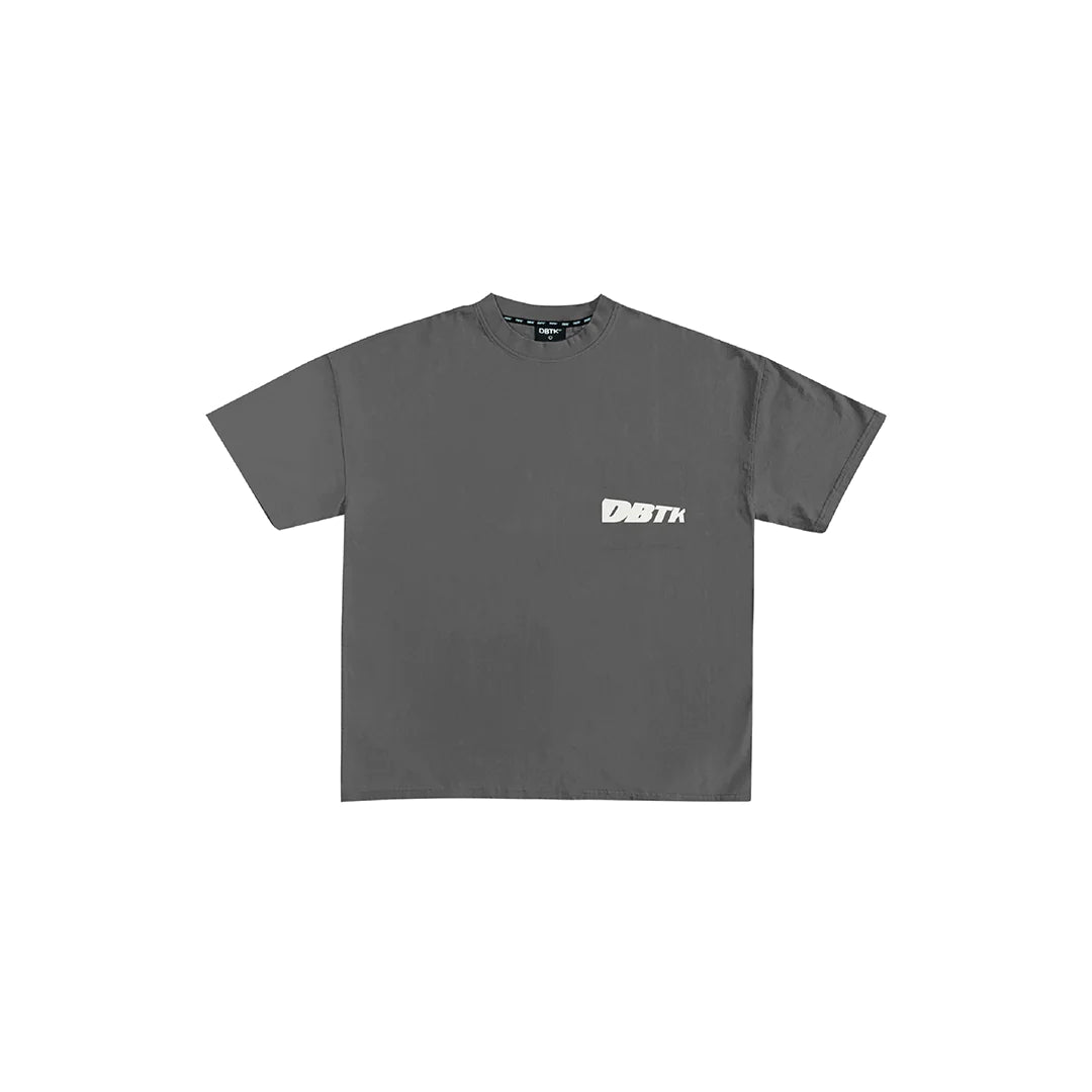 Slant Pocket Tee - Dark Gray