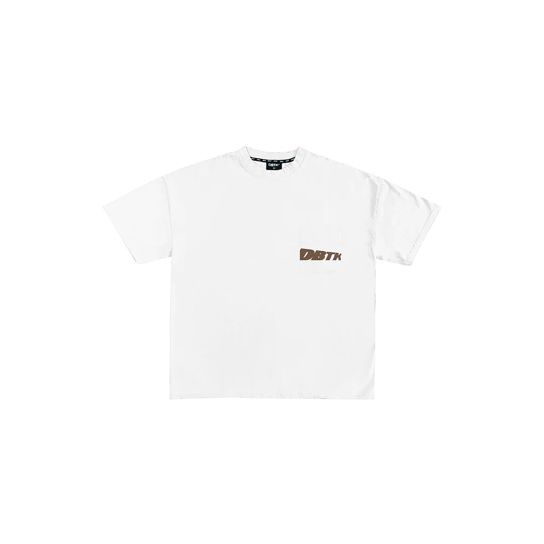 Slant Pocket Tee - White