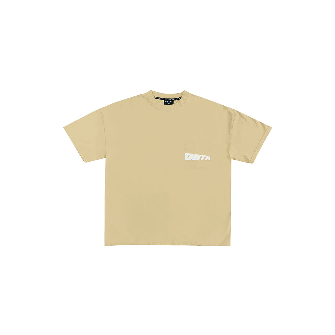 Slant Pocket Tee - Cream