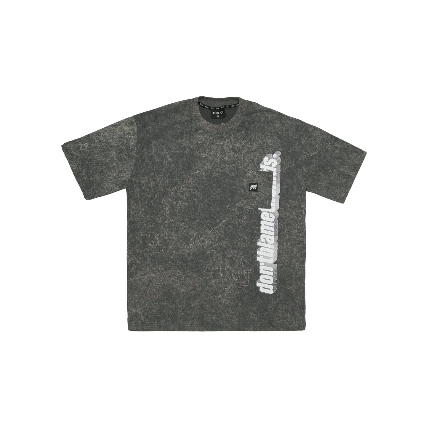 Typeset Tee - Acid Wash Dark Gray