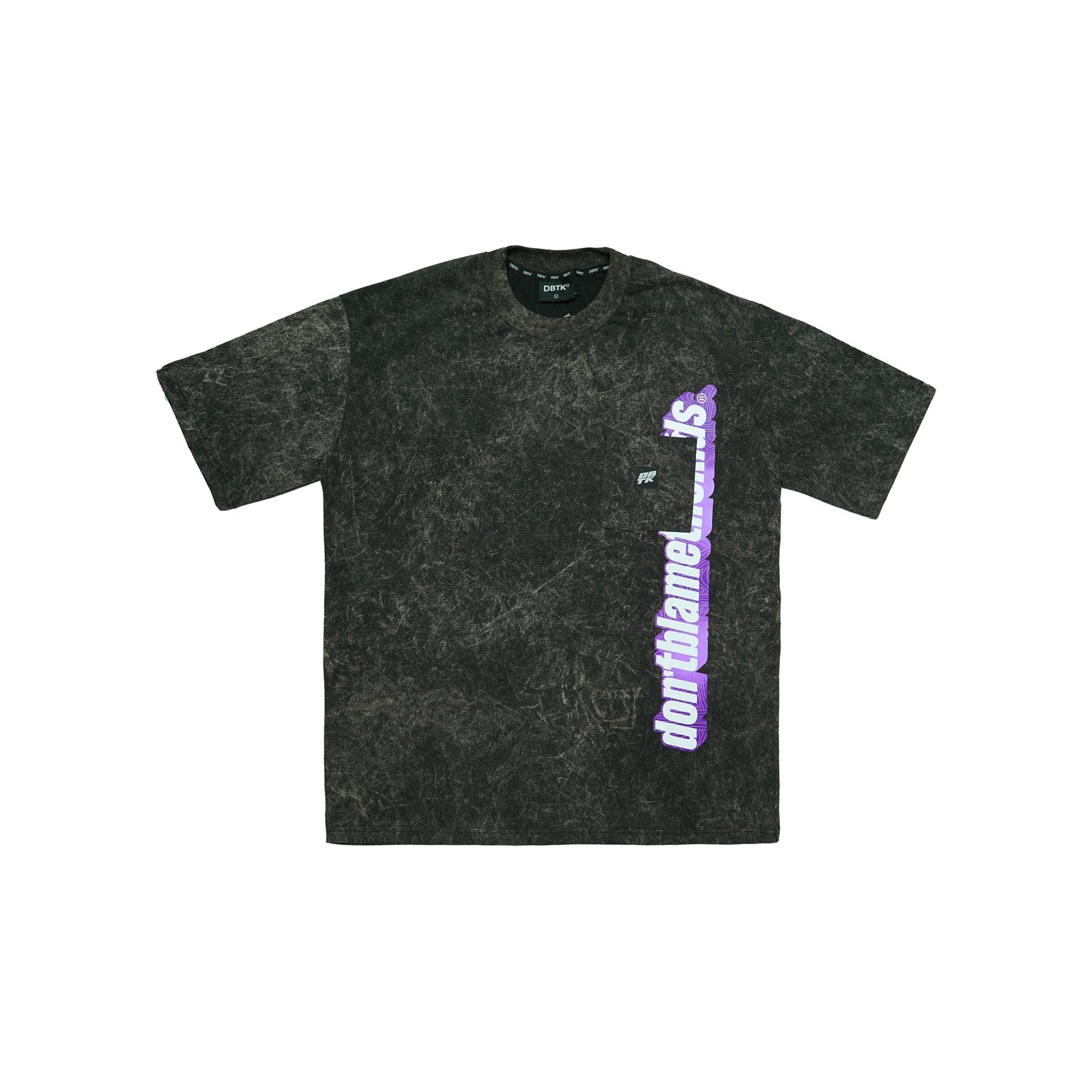 Typeset Tee - Acid Wash Black