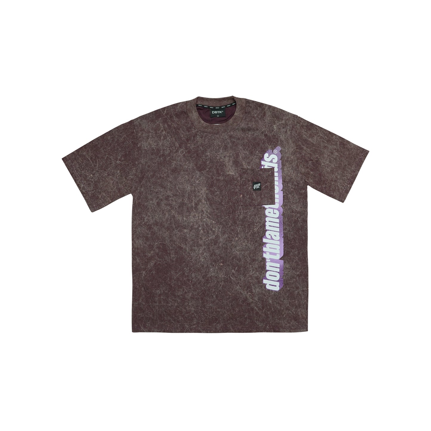 Typeset Tee - Acid Wash Purple