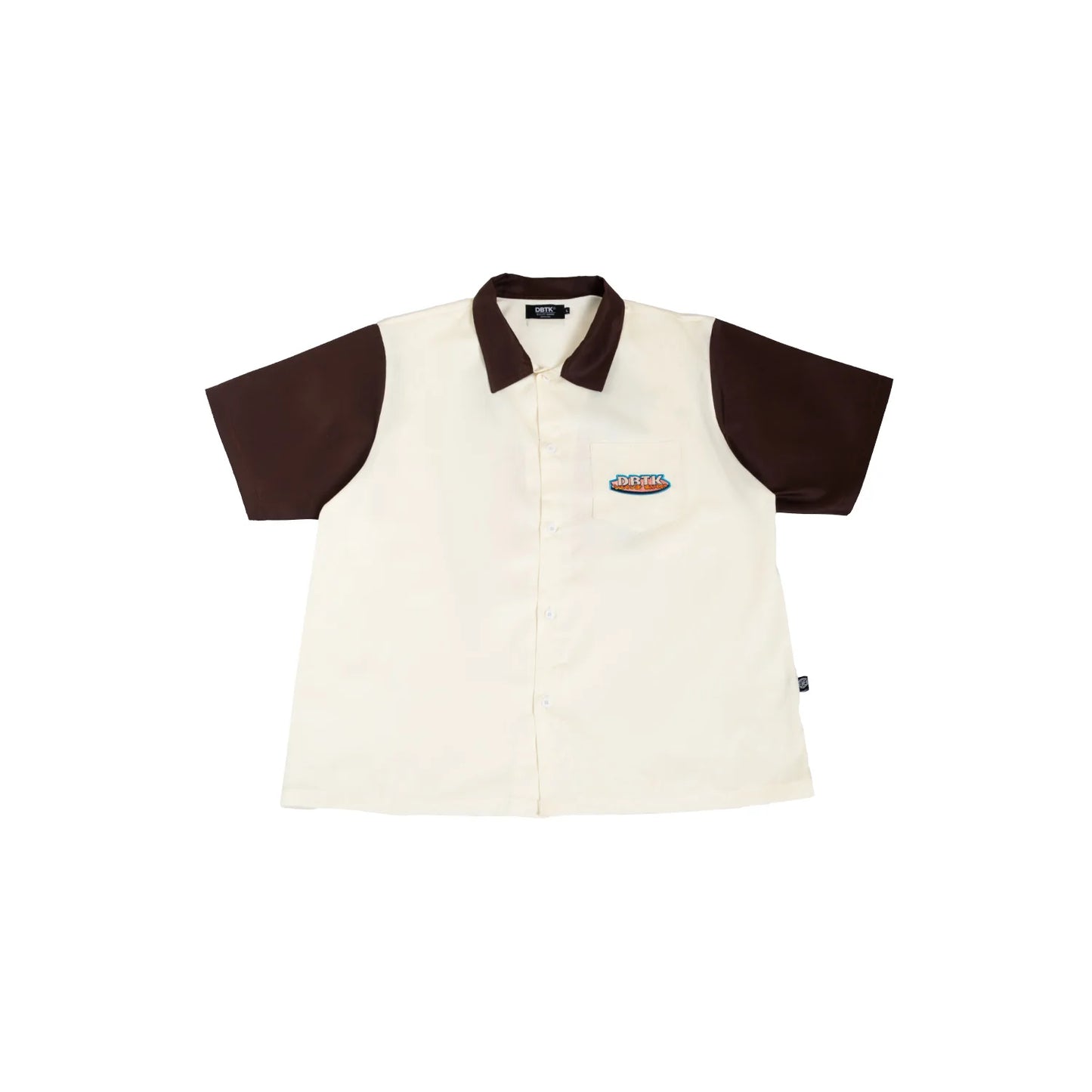 Wave Shop Polo - Cream/Brown