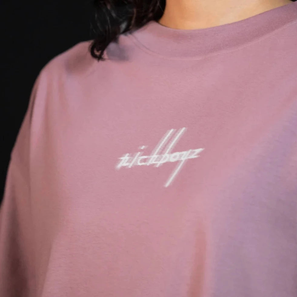 RICHBOYZ - Relaxed Drop Shoulder Tee - Mauve