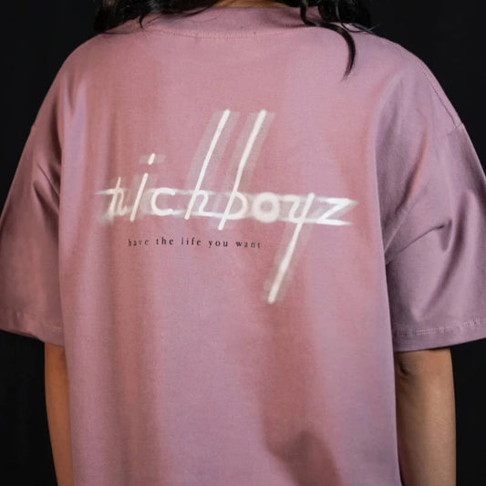 RICHBOYZ - Relaxed Drop Shoulder Tee - Mauve