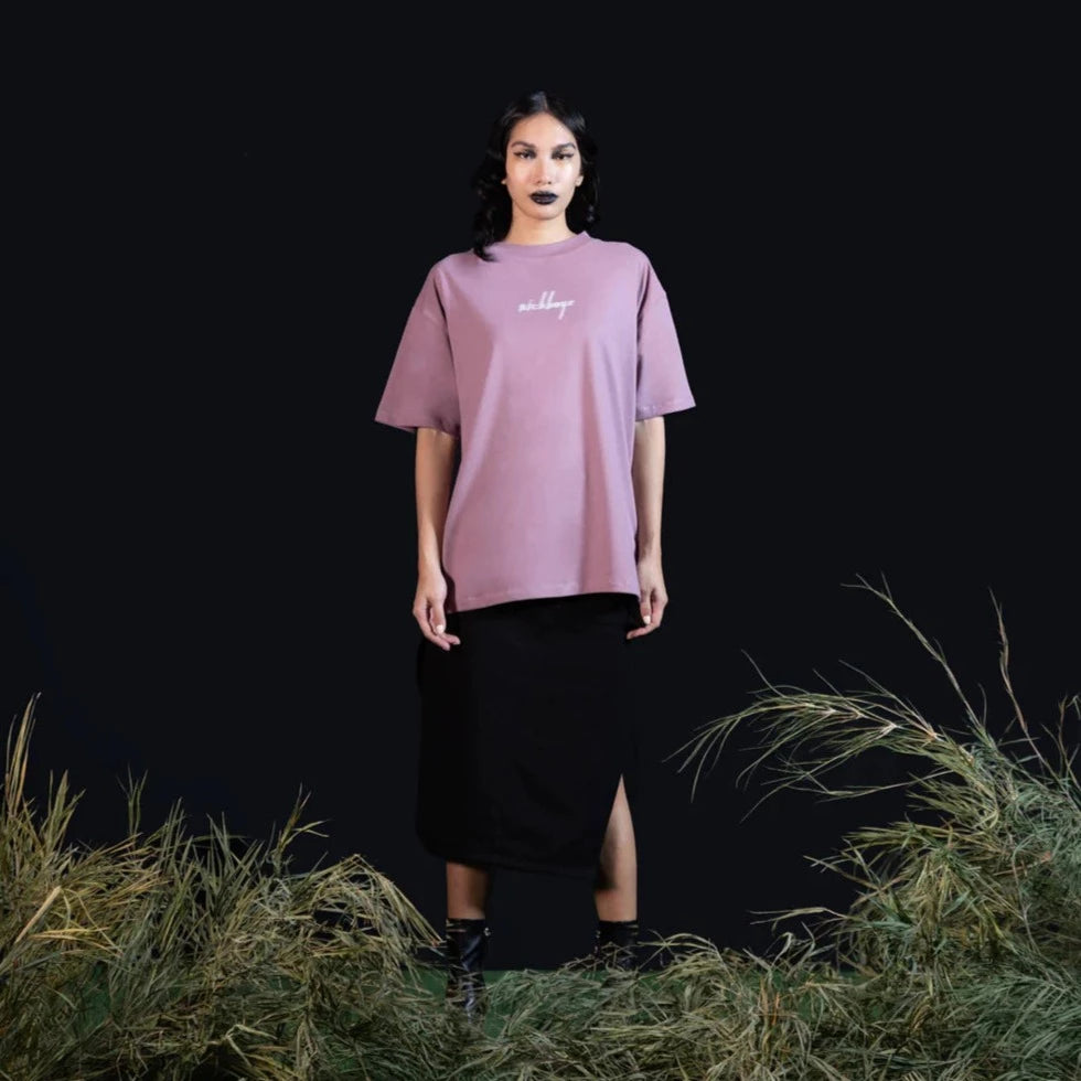 RICHBOYZ - Relaxed Drop Shoulder Tee - Mauve